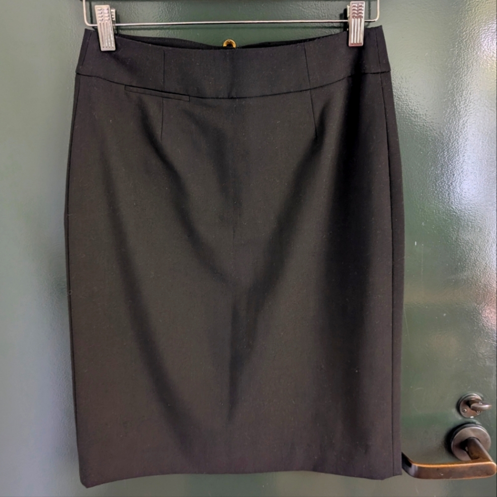 Calvin Klein Black Pencil Skirt Knee-Length For Work